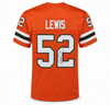 Miami Hurricanes Ray Lewis Autographed Orange Jersey JSA Witness Stock #267397