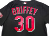Cincinnati Reds Ken Griffey Jr. Autographed Black Authentic Mitchell & Ness Authentic BP Jersey Size 44 Beckett BAS Witness Stock #267477