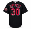 Cincinnati Reds Ken Griffey Jr. Autographed Black Authentic Mitchell & Ness Authentic BP Jersey Size 48 Beckett BAS Witness Stock #267478