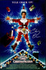 Chevy Chase Autographed 11x17 Christmas Vacation Movie Poster Clark Griswold Beckett BAS QR #BW23202