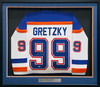 Edmonton Oilers Wayne Gretzky Autographed Framed White Authentic Mitchell & Ness Vintage Throwback 1986-1987 Jersey UDA Holo Stock #267454