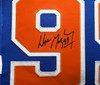 Edmonton Oilers Wayne Gretzky Autographed Framed Blue Authentic Mitchell & Ness Vintage Throwback 1979-1980 Rookie Year Jersey UDA Holo Stock #267456