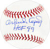 Orlando Cepeda Autographed Official MLB Baseball San Francisco Giants "HOF 99" JSA Stock #267854