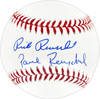 Rick & Paul Reuschel Autographed Official MLB Baseball Chicago Cubs Beckett BAS Witness Stock #267872