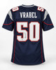New England Patriots Mike Vrabel Autographed Blue Jersey JSA Witness Stock #267903