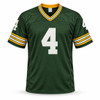 Green Bay Packers Brett Favre Autographed Green Jersey (Bleeding) Beckett BAS Witness Stock #267913