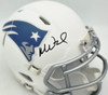 Mike Vrabel Autographed New England Patriots White Rivalries Speed Mini Helmet JSA Witness Stock #267909