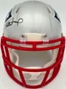 Mike Vrabel Autographed New England Patriots Silver Speed Mini Helmet JSA Witness Stock #267910