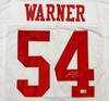 San Francisco 49ers Fred Warner Autographed White Jersey Beckett BAS QR Stock #267651