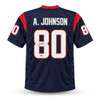 Houston Texans Andre Johnson Autographed Blue Jersey Beckett BAS Witness Stock #267653