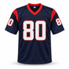 Houston Texans Andre Johnson Autographed Blue Jersey Beckett BAS Witness Stock #267653