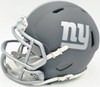 Cam Skattebo Autographed New York Giants Slate Gray Speed Mini Helmet Beckett BAS QR Stock #267944