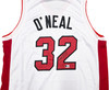 Miami Heat Shaquille O'Neal Autographed White Jersey Beckett BAS Witness Stock #267949