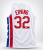 New York Nets Julius "Dr. J" Erving Autographed White Jersey JSA Witness Stock #267953