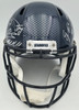 Seattle Seahawks Super Bowl LX Champions Autographed Blue Full Size Speed Replica Helmet With 28 Signatures Including Sam Darnold & Jaxon Smith-Njigba Beckett BAS Witness Stock #268084