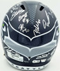 Seattle Seahawks Super Bowl LX Champions Autographed Blue Full Size Speed Replica Helmet With 31 Signatures Including Sam Darnold & Jaxon Smith-Njigba #/112 Stock #268084