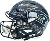 Seattle Seahawks Super Bowl LX Champions Autographed Blue Full Size SpeedFlex Authentic Helmet With 28 Signatures Including Sam Darnold & Jaxon Smith-Njigba Beckett BAS Witness Stock #268080