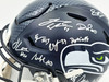 Seattle Seahawks Super Bowl LX Champions Autographed Blue Full Size SpeedFlex Authentic Helmet With 31 Signatures Including Sam Darnold & Jaxon Smith-Njigba #/12 Stock #268080