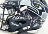 Seattle Seahawks Super Bowl LX Champions Autographed Blue Full Size SpeedFlex Authentic Helmet With 31 Signatures Including Sam Darnold & Jaxon Smith-Njigba #/12 Stock #268080