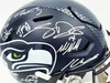 Seattle Seahawks Super Bowl LX Champions Autographed Blue Full Size SpeedFlex Authentic Helmet With 31 Signatures Including Sam Darnold & Jaxon Smith-Njigba #/12 Stock #268080