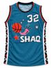 1996 All Star Shaquille O'Neal Autographed Teal Jersey Beckett BAS Witness Stock #267981
