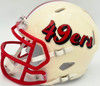 Kyle Juszczyk Autographed San Francisco 49ers Cream Retro Speed Mini Helmet Beckett BAS Witness Stock #268110