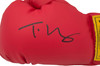 Tyson Fury Autographed Red Everlast Boxing Glove LH JSA Witness Stock #268096