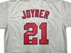 Anaheim Angels Wally Joyner Autographed Grey Jersey JSA Witness Stock #268050