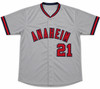 Anaheim Angels Wally Joyner Autographed Grey Jersey JSA Witness Stock #268050