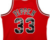Chicago Bulls Scottie Pippen Autographed Red Authentic Mitchell & Ness 1997-98 HWC Swingman Jersey Size L Beckett BAS Witness Stock #268036