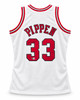 Chicago Bulls Scottie Pippen Autographed White Authentic Mitchell & Ness 1997-98 HWC Swingman Jersey Size L Beckett BAS Witness Stock #268040