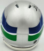 Brian Bosworth Autographed Seattle Seahawks Silver Speed Mini Helmet T/B 83-01 Beckett BAS Witness Stock #268130