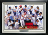 3000 Hit Club Autographed Framed 24x36 Lithograph With 13 Signatures Including Willie Mays & Hank Aaron Beckett BAS QR Stock #267821