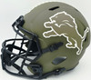 Aidan Hutchinson Autographed Detroit Lions Full Size Salute to Service Speed Replica Helmet Beckett BAS Witness #W577100