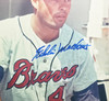 Hank Aaron & Eddie Mathews Autographed Framed 16x20 Photo Atlanta Braves Beckett BAS #AG020304