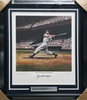 Joe DiMaggio Autographed Framed 20x24 Lithograph Photo New York Yankees 56th Consecutive Hit Game #602/1000 PSA/DNA #AE03845