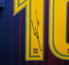 FC Barcelona Lionel Messi Autographed Framed Blue & Red Jersey Beckett BAS Witness #2W114085