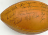 1963 Green Bay Packers Autographed Official NFL Leather Football With 49 Signatures Including Vince Lombardi & Bart Starr Beckett BAS #AG007963