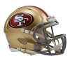 Unsigned San Francisco 49ers Gold Speed Mini Helmet Stock #268293