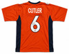 Chicago Bears Jay Cutler Autographed Orange Jersey Beckett BAS Witness Stock #268191