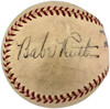 Babe Ruth Autographed Official Frick NL Baseball New York Yankees Auto Grade 7 Beckett BAS #AG010745