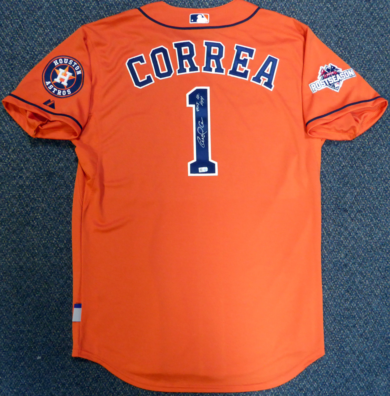 Carlos Correa Pro Debut 2012 Game Used GCL Houston Astros Jersey MLB