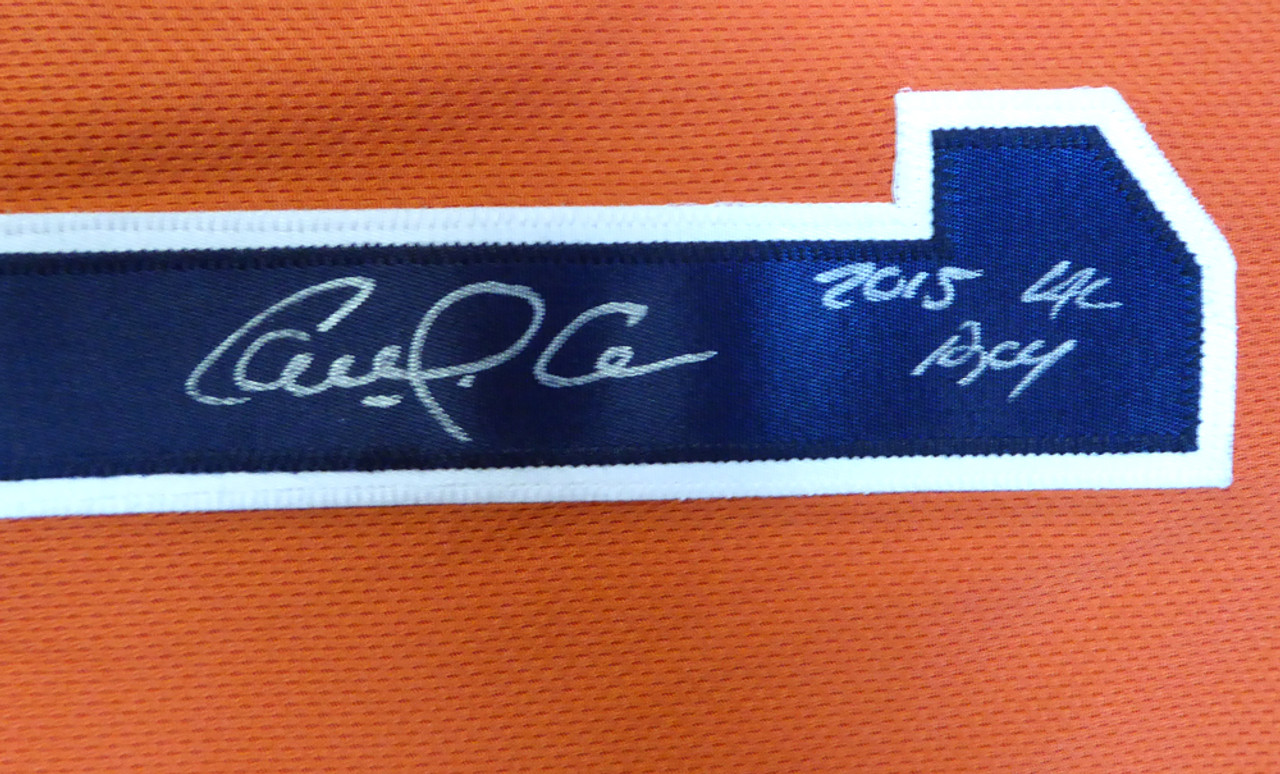 Carlos Correa Autographed Jersey - Majestic Orange Size 48 2015 Postseason  Patch Holo Stock #104883