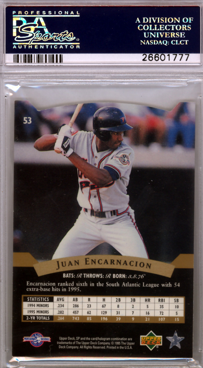 Juan Encarnacion Autographed 1995 Upper Deck SP Rookie Card #53 Detroit  Tigers PSA/DNA #26601777 - Mill Creek Sports