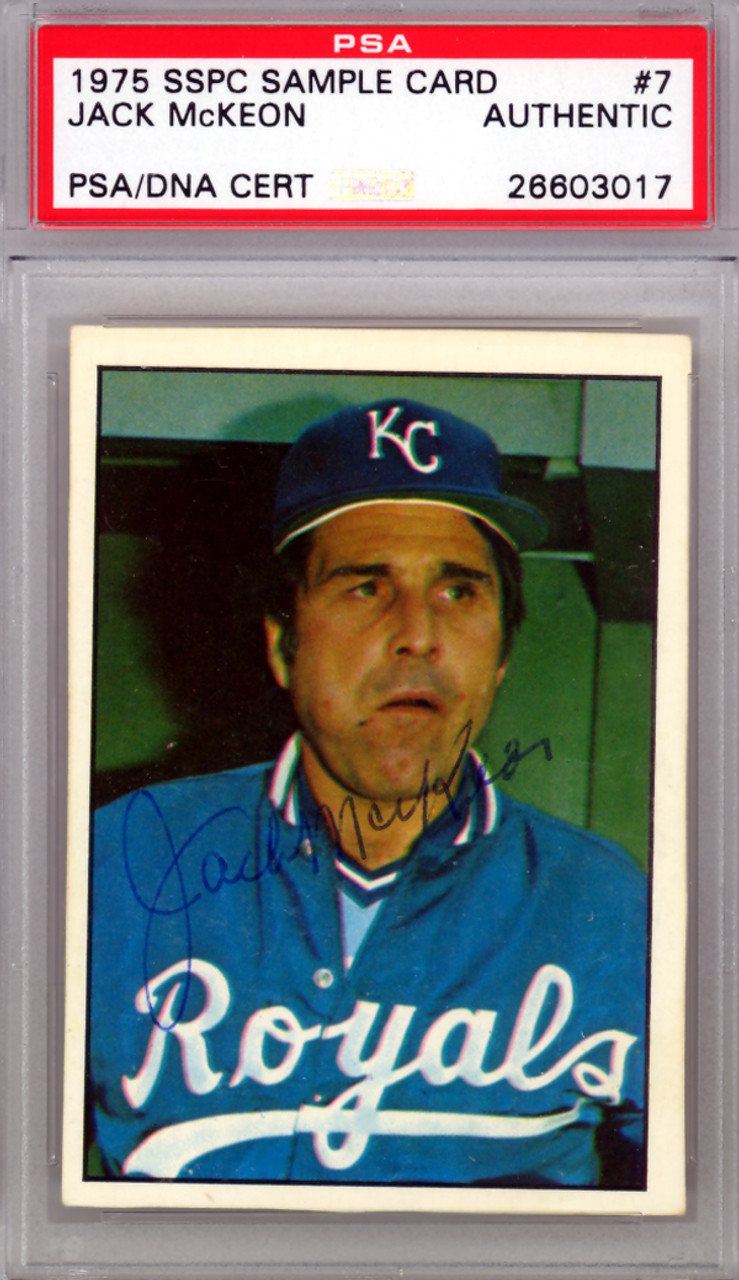 Whitey Herzog Autographed 1975 SSPC Card #185 Kansas City Royals