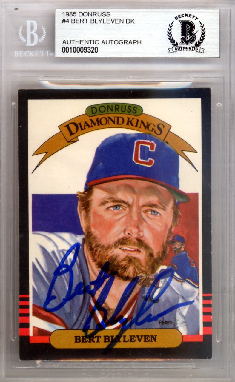 Bert Blyleven Autographed 1985 Donruss Card #4 Cleveland Indians Beckett  BAS #10009320 - Mill Creek Sports