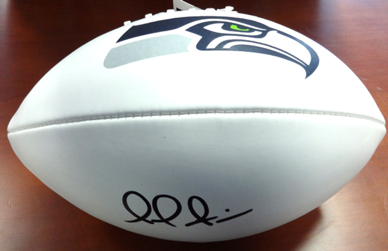 Paul Richardson Autographed White Logo Football Seattle Seahawks