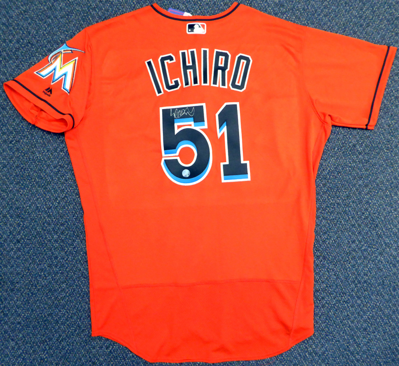 Men's Miami Marlins #51 Ichiro Suzuki Black Jersey on sale,for