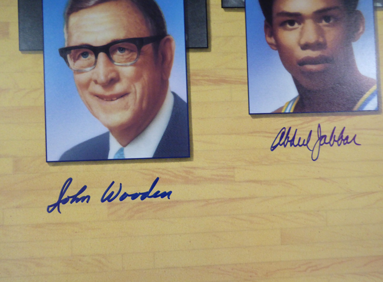 John Wooden & Bill Walton Autographed Framed 8x10 Photo UCLA Bruins Beckett  BAS Stock #208178