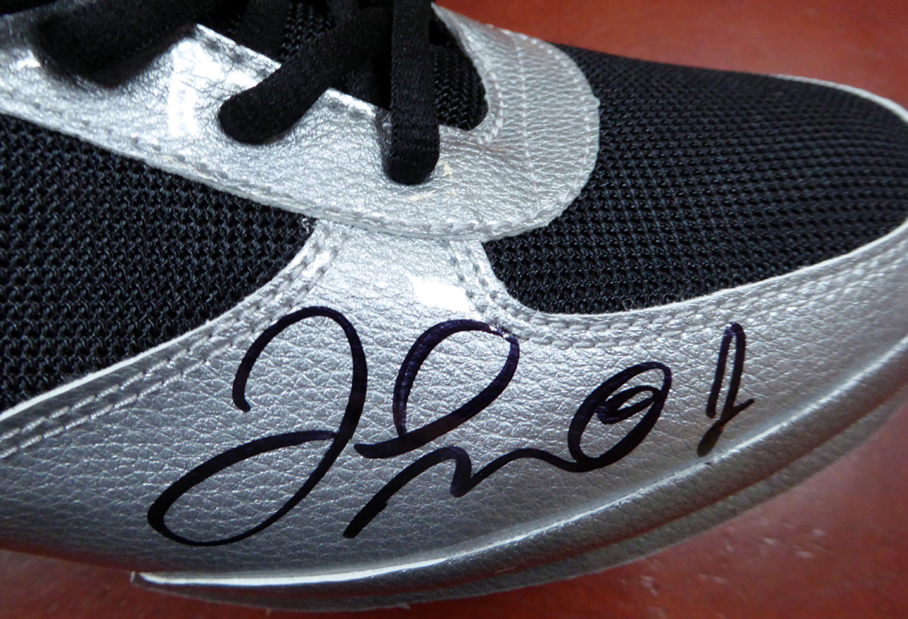 Floyd Jr. Autographed Reebok Boxing Shoes Beckett BAS Stock - Mill Creek Sports